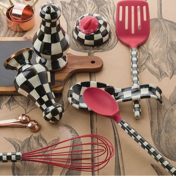MacKenzie-Childs Courtly Check 4 pc. Utensil Set - Picture 2 of 11